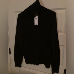 Beautiful Truth turtleneck sweater. Black, size L.